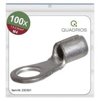 Quadrios 23C501 Ringkabelschoen Dwarsdoorsnede (max.): 2.5 mm² Schachtdiameter: 4.3 mm Ongeïsoleerd 100 stuk(s) - thumbnail