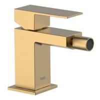 Bidetkraan Tres Cuadro | Opbouw | Mengkraan | 1-hendel | Vierkant | 24k Goud mat - thumbnail