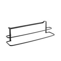 Metaltex galileo handdoekhouder 38x10x9 cm zwart - thumbnail