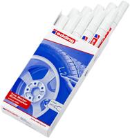 Permanente markeerstift Edding E-8050 Tyre Marker Wit (10 Stuks) - thumbnail