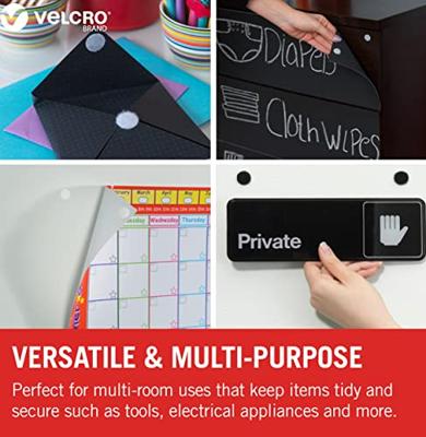 VELCRO® VEL-EC60228 Klittenband punten Om vast te plakken Haak- en lusdeel (Ø) 16 mm Zwart 16 paar