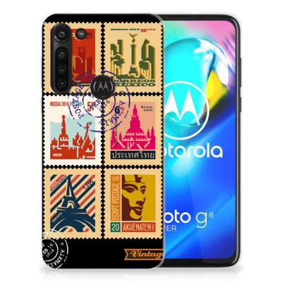 Motorola Moto G8 Power | Silliconen Back Cover | Postzegels Motorola Moto G8 Power | Silliconen Back Cover | Postzegels
