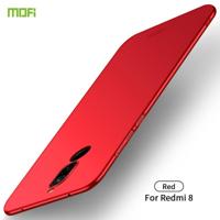 Voor Xiaomi RedMi 8 MOFI Frosted PC ultradun hard case (rood) - thumbnail