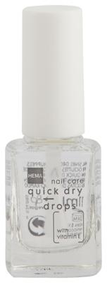 HEMA Sneldroogdruppels nagellak 11ml (transparant)