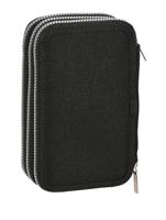 Schooletui met Accessoires Safta Stone Zwart 12.5 x 19.5 x 5.5 cm 36 Onderdelen - thumbnail