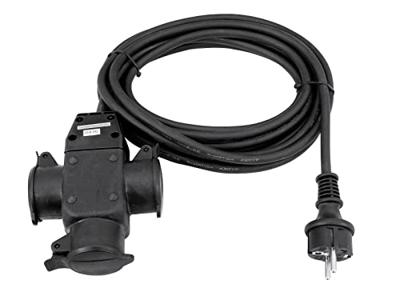 Eurolite 30247016 Stroom Verlengkabel 16 A Zwart 5 m H07RN-F 3G 1,5 mm²