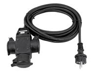 Eurolite 30247016 Stroom Verlengkabel 16 A Zwart 5 m H07RN-F 3G 1,5 mm² - thumbnail