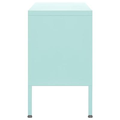 Tv-meubel 105x35x50 cm staal mintkleurig