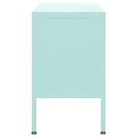 Tv-meubel 105x35x50 cm staal mintkleurig - thumbnail