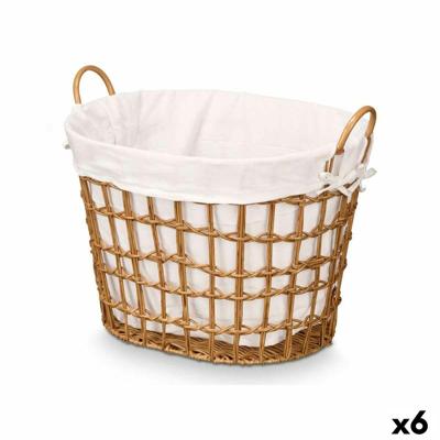 Mand Kipit HX30564 Natuurlijk Polyester Stof Polypropyleen Ijzer Plastic 50 % katoen 51 x 41 x 41 cm 55,6 x 42,5 x 40 cm (6 Stuk