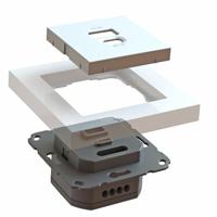 Ehmann 6460x0100 USB-laadbus Met USB, Met USB-C, Power Delivery Wit - thumbnail