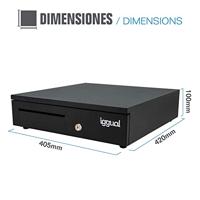 Kassa lade iggual IRON-35 Zwart Multicolour (42 CM) - thumbnail