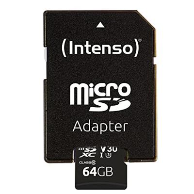 Intenso Professional microSDXC-kaart 64 GB Class 10, UHS-I Incl. SD-adapter Intenso Professional microSDXC-kaart 64 GB Class 10, UHS-I Incl. SD-adapter