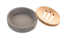 Zeepschaal DKD Home Decor 11 x 11 x 2,5 cm Grijs Cement - thumbnail