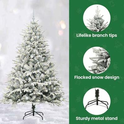 VidaXL Artificial pre-lit kerstboom met ballenset groen 180 cm