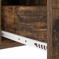 Nachtkastje met lade Gerookt eiken 30 x 48 x 61 cm Bewerkt hout - thumbnail