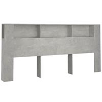 Hoofdbordkast 220x18,5x104,5 cm betongrijs - thumbnail