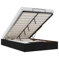 Bedframe zonder matras 120x200 cm stof zwart - thumbnail