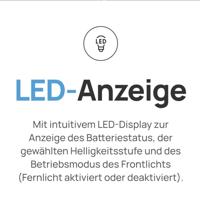 FISCHER FAHRRAD Koplamp LED werkt op batterijen Zwart - thumbnail