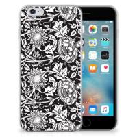 Apple iPhone 6 | 6s | TPU Case | Black Flowers - thumbnail