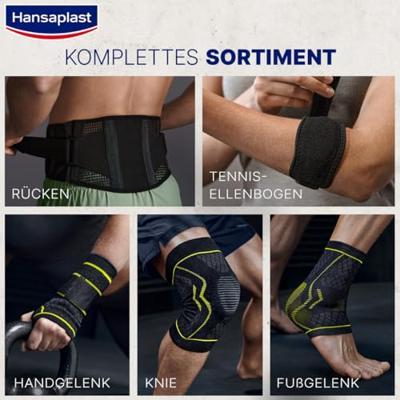 Hansaplast Sport Kniebrace Zwart