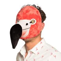 Gezichtsmasker Flamingo Pluche - thumbnail