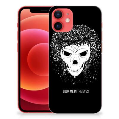 Silicone Back Case iPhone 12 Mini Skull Hair