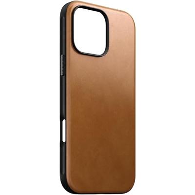 Nomad Modern Leren Case iPhone 16 Pro Max English Tan-C