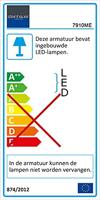 Steinhauer VloerlampZenith Led 118cm goud - 7910ME - thumbnail