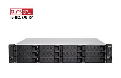 TS-h1277XU-RP - NAS-server - 12 bays - rack-uitvoering - SATA 6Gb/s - RAID 0, 1, 5, 6, 10, 50, JBOD, 5 hot spare, 6 hot spare, 60, 10 hot spare, RAID TP - RAM 32 GB TS-h1277XU-RP - NAS-server - 12 bays - rack-uitvoering - SATA 6Gb/s - RAID 0, 1, 5, 6, 10, 50, JBOD, 5 hot spare, 6 hot spare, 60, 10 hot spare, RAID TP - RAM 32 GB