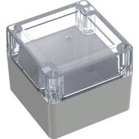 TRU COMPONENTS 6U07090908139 TC-13865092 Industriële behuizing 90 x 90 x 75 Polycarbonaat Lichtgrijs, Transparant 1 stuk(s) - thumbnail