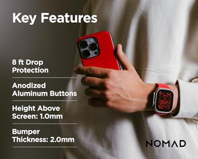Nomad Sport case iPhone 15 Pro - Night Watch Red Nomad Sport case iPhone 15 Pro - Night Watch Red