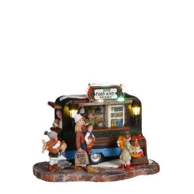 Zoo foodtruck battery operated l15xb9xh10,5cm Kerst Luville - Luville