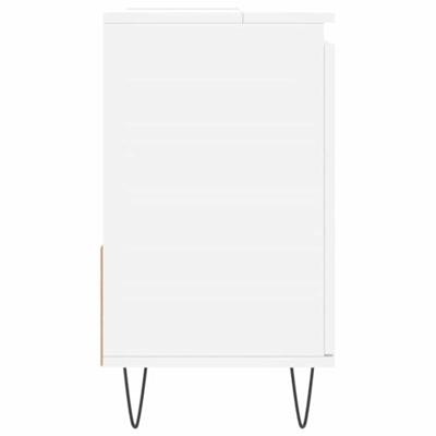 Badkamerkast 65x33x60 cm bewerkt hout wit Badkamerkast 65x33x60 cm bewerkt hout wit