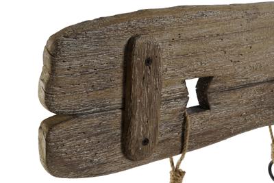 Wandkapstok Home ESPRIT Natuurlijk Metaal Paulownia hout 99 x 3 x 31 cm Wandkapstok Home ESPRIT Natuurlijk Metaal Paulownia hout 99 x 3 x 31 cm