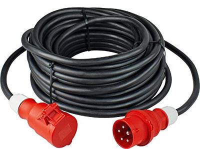 AS Schwabe 61025 Stroom Verlengkabel 32 A Zwart 25.00 m H07RN-F 5G 4 mm²