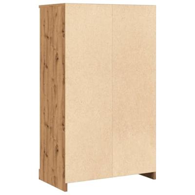 Hoge kast 60x35,5x103,5 cm bewerkt hout artisanaal eikenkleurig Hoge kast 60x35,5x103,5 cm bewerkt hout artisanaal eikenkleurig