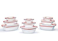 Pyrex schaal met deksel 2,2l 25x22x7cm - thumbnail