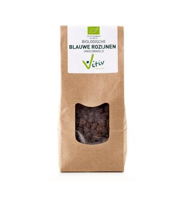 Vitiv Blauwe rozijnen klein bio 250 Gram