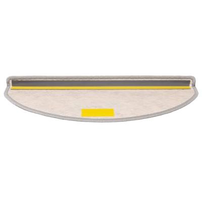 VidaXL Trapmatten zelfklevend 15 st sisal-look 65x21x4 cm platinakleur
