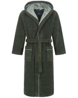 Morgenstern Morgenstern Daniel badjas met capuchon Groen/Olijfgroen S - thumbnail