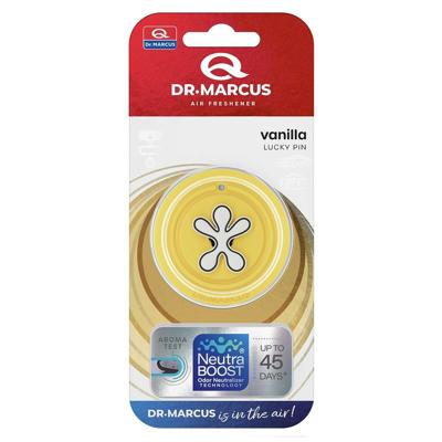 Auto luchtverfrisser Dr Marcus Lucky Pin Vanille Plastic Geur Auto luchtverfrisser Dr Marcus Lucky Pin Vanille Plastic Geur