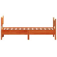 Bedframe zonder matras massief grenenhout wasbruin 100x200 cm - thumbnail