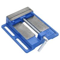 VidaXL Bankschroef voor kolomboormachine 150 mm gietijzer blauw - thumbnail