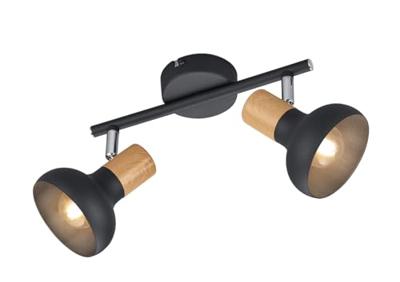 Trio PlafondlampLatika 2-lichts zwart - R81522032