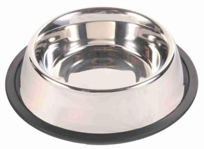 TRIXIE VOERBAK RVS / RUBBERRING 23X23 CM 900 ML 4 ST TRIXIE VOERBAK RVS / RUBBERRING 23X23 CM 900 ML 4 ST