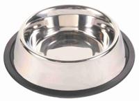 TRIXIE VOERBAK RVS / RUBBERRING 23X23 CM 900 ML 4 ST - thumbnail