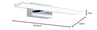 Eglo Led wandlampTabiano 40cm chroom - 94612 - thumbnail