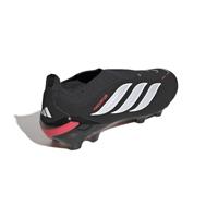 adidas Predator League Veterloze Gras Voetbalschoenen (FG) Zwart Wit Rood - thumbnail