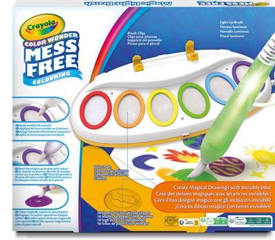CRAYOLA - Colour Wonder - Hobbypakket - Magic Light Brush - Magische lichtborstel voor vlekvrij schilderen